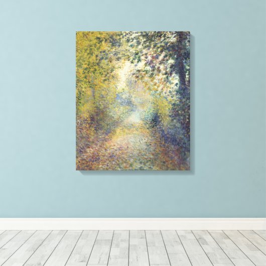 森の風景(ピエール=オーギュストルノアール) キャンバスプリント (インサイチュ (ウッドフロア))
