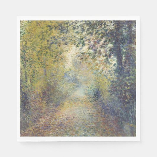 森の風景(ピエール=オーギュストルノアール) スタンダードランチョンナプキン (正面)