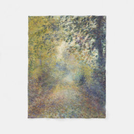 森の風景(ピエール=オーギュストルノアール) フリースブランケット