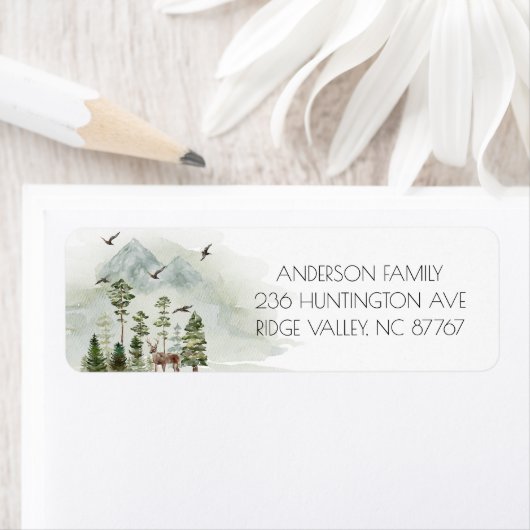 森の首の新しい住所ラベル ラベル (インサイチュ)