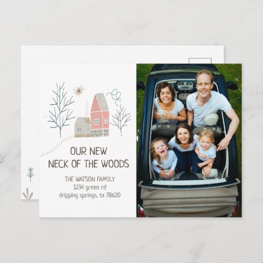 森の首 | お知らせはがき 案内ポストカード (正面/裏面)