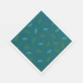 森の香り – Green Spruce Tigs Napkins スタンダードランチョンナプキン (角)