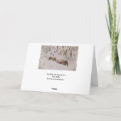 森の馬が引くそり シーズンカード (裏面)