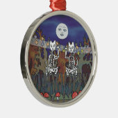 森の骸骨の守護幽霊のよく出る者マスコット メタルオーナメント (右)