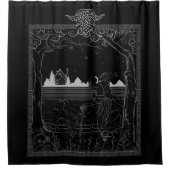 森の魔女：伝わらない民話 シャワーカーテン (正面)