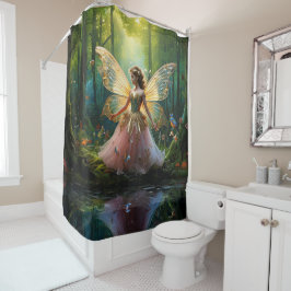 森の魔法の妖精 シャワーカーテン