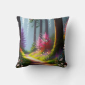 森の魔法の道 クッション (裏面)