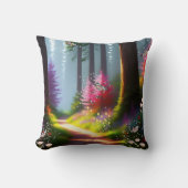 森の魔法の道 クッション (正面)