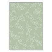 森の鳥と葉の緑 テーブルナンバー (裏面)