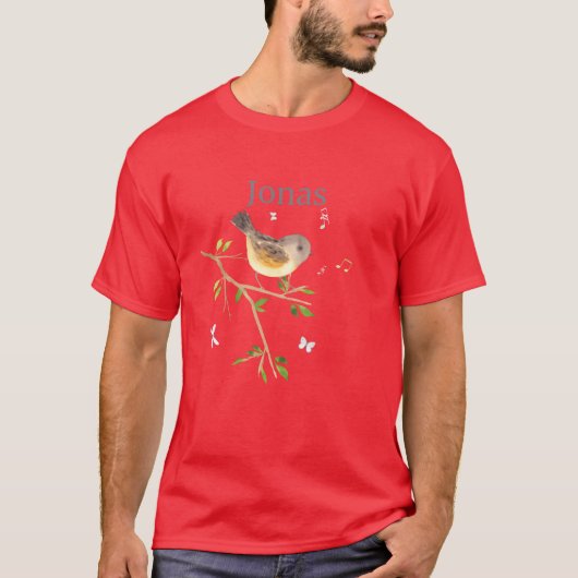 森の鳥の名前のジョナスの友達 Tシャツ (正面)