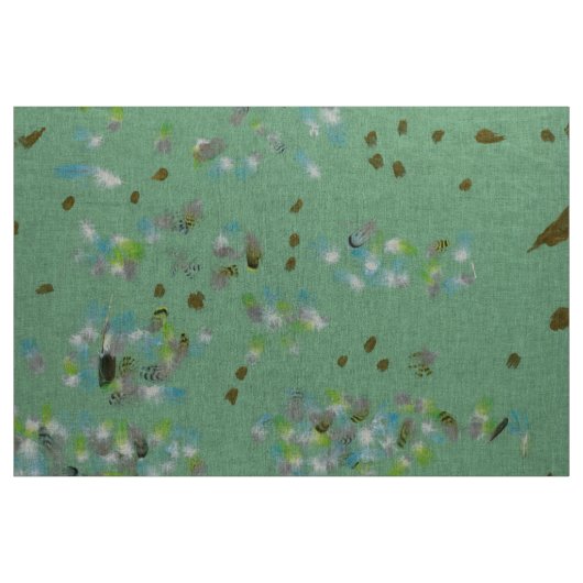 森の鳥の生地 ファブリック (ヤード)