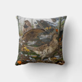 森の鶏 クッション (裏面)