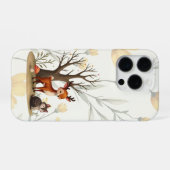 森の鹿とハリネズミのiPhone/iPadケース iPhoneケース (裏面横)