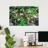 森の鹿の子鹿のポスター ポスター (ホームオフィス)