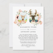 森の鹿の結婚式　ゲストリストを縮小 案内状 (正面)