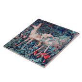 森の鹿ウィリアム・モリス タイル (側面)