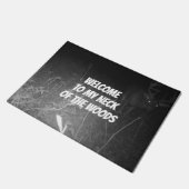 森の鹿マットの私の首へようこそ ドアマット (アングル)