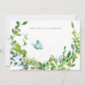 森の鹿　ウェディング サンクス カード (裏面)