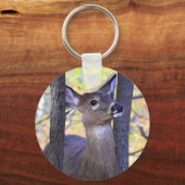 森の鹿 キーホルダー (正面)