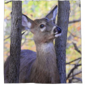 森の鹿 シャワーカーテン (正面)