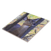 森の鹿 タイル (側面)