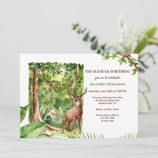 森の鹿 招待状 (スタンド正面)