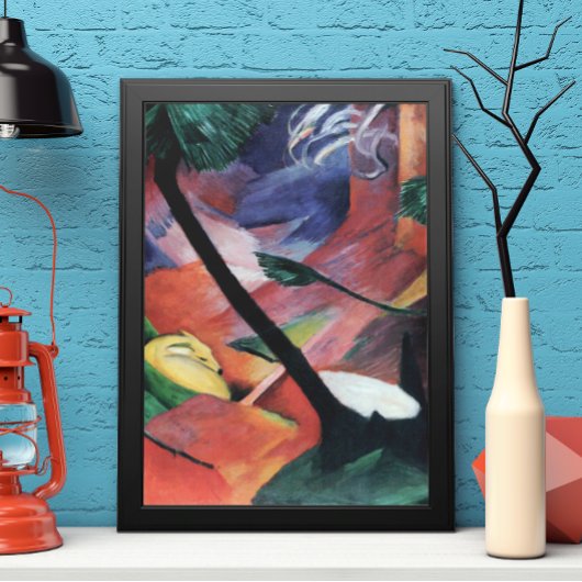 森の鹿 II by フランツ・マーク; Reh im Walde ポスター