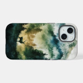 森の鹿 iPhone 15ケース (裏面横)