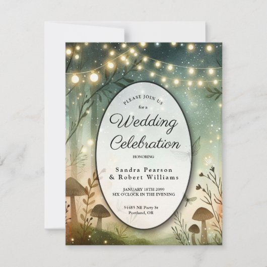 森の黄昏のささやき 招待状 (正面)