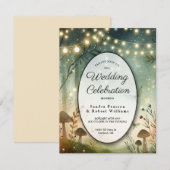 森の黄昏のささやき 招待状 (正面/裏面)