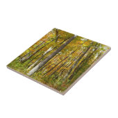 森の黄色葉い紅葉 タイル (側面)