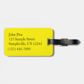 森の黄色葉い紅葉 ラゲッジタグ (裏面横)