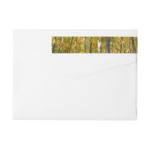 森の黄色葉い紅葉 ラップアラウンドラベル (裏面)