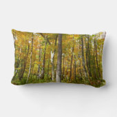 森の黄色葉い紅葉 ランバークッション (裏面)