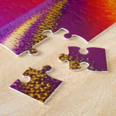 森の黒木パープル離れズレインボー空 ジグソーパズル (側面)