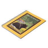 森の黒熊 – アラスカ,アンカレッジ ノートブック (左側)