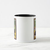 森の黒熊 – アラスカ，アンカレッジ マグカップ (中央)