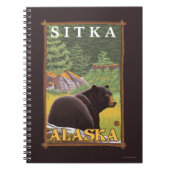 森の黒熊 – アラスカ,シトカ ノートブック (正面)