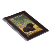 森の黒熊 – アラスカ,シワード ノートブック (右側)