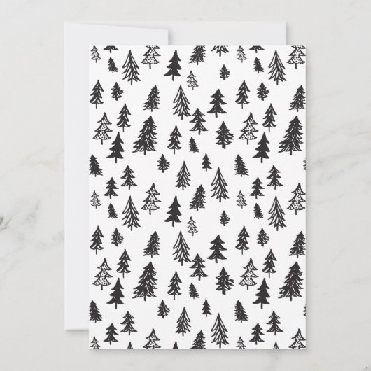 森の5人の写真の父の日カード カード (裏面)