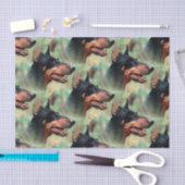 森の（犬）ドーベルマン・ピンシェル 薄葉紙 (クラフト)