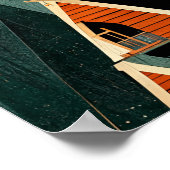 森のAフレームキャビン ポスター (角)