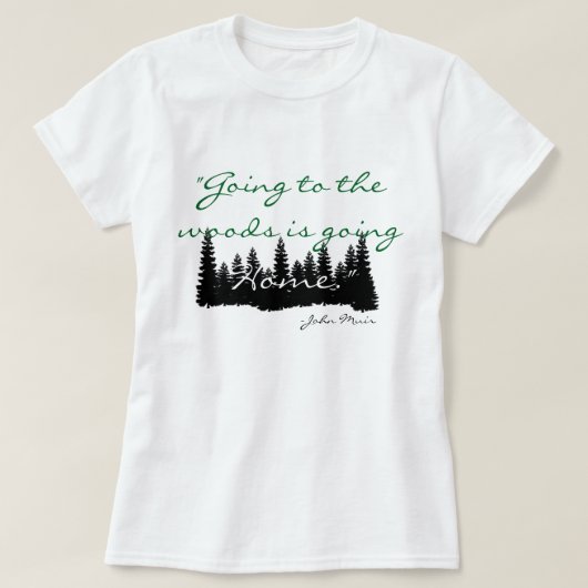 森のTシャツに Tシャツ (デザイン正面)