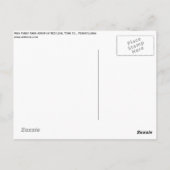 森は常に…の端で厚い ポストカード (裏面)