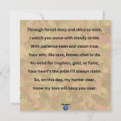 森は深く 空は広く シーズンカード (裏面)