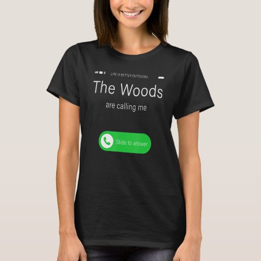 森は私をU2013の屋外リラックスCaと呼んでいる Tシャツ (正面)