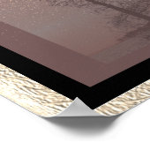 森は素敵だ – ロバート・フロスト引用文 – アートプリント ポスター (角)