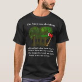 森は縮小していたが、木々は保投票 Tシャツ (正面)