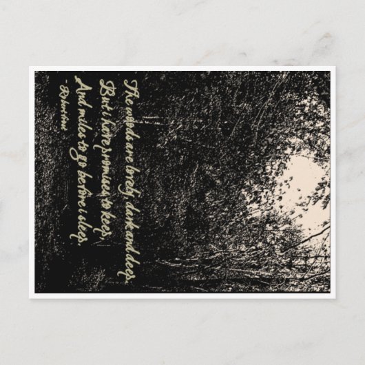 森は美しく暗く深いが… ポストカード (正面)