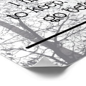 森は美しく、暗く、深い引用文霜 ポスター (角)